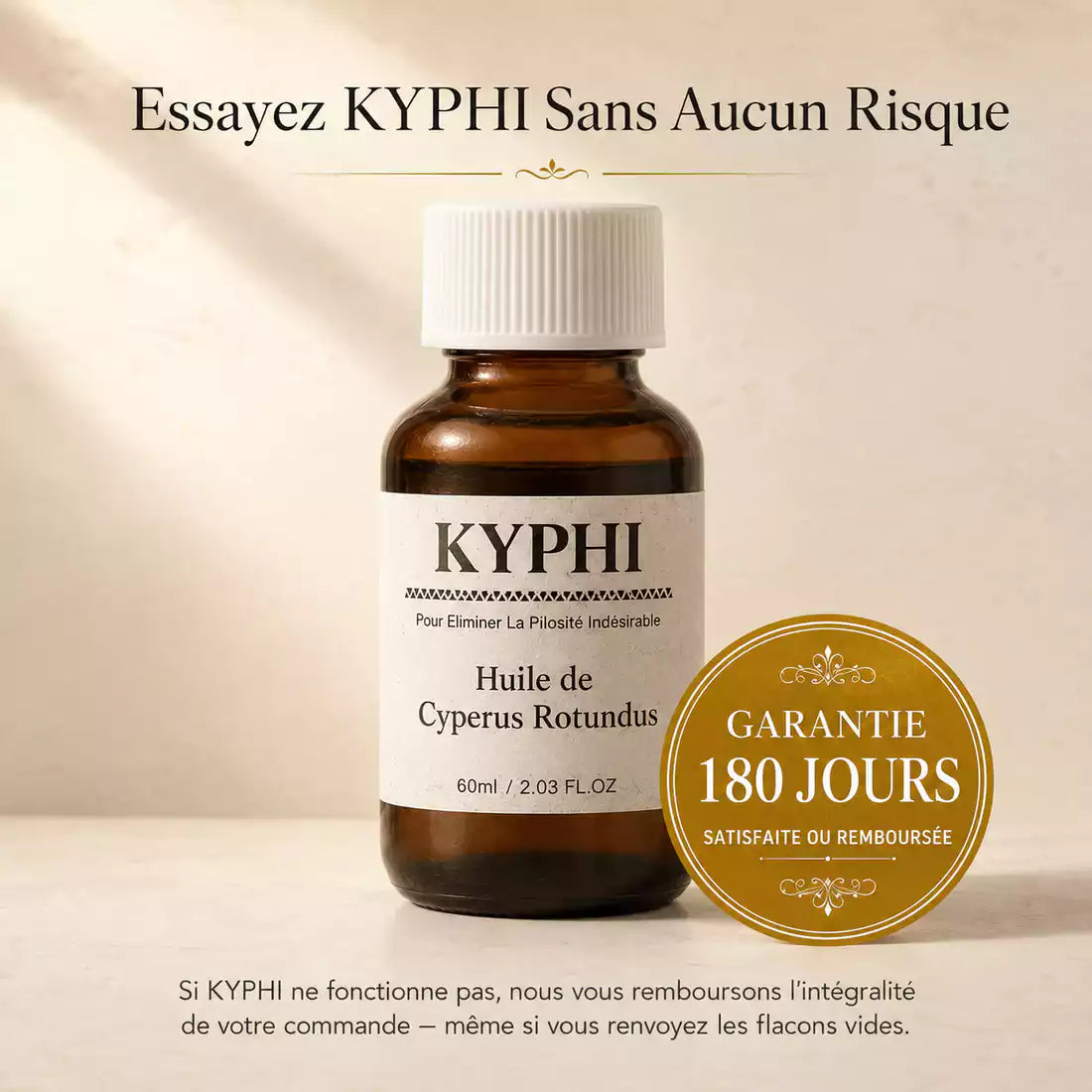 KYPHI™ Sérum Anti-Repousse au Cyperus Rotundus